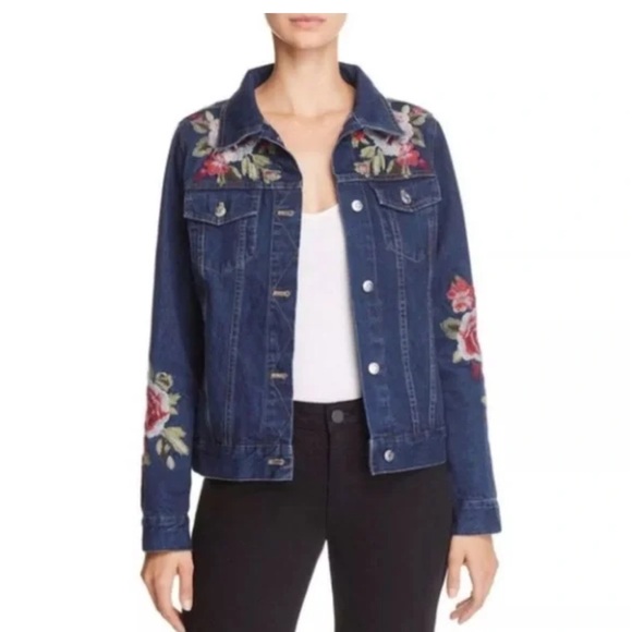 JOHNNY WAS WORKSHOP Desi Embroidered Denim Jacket, Size LARGE, NWOT - Picture 4 of 8